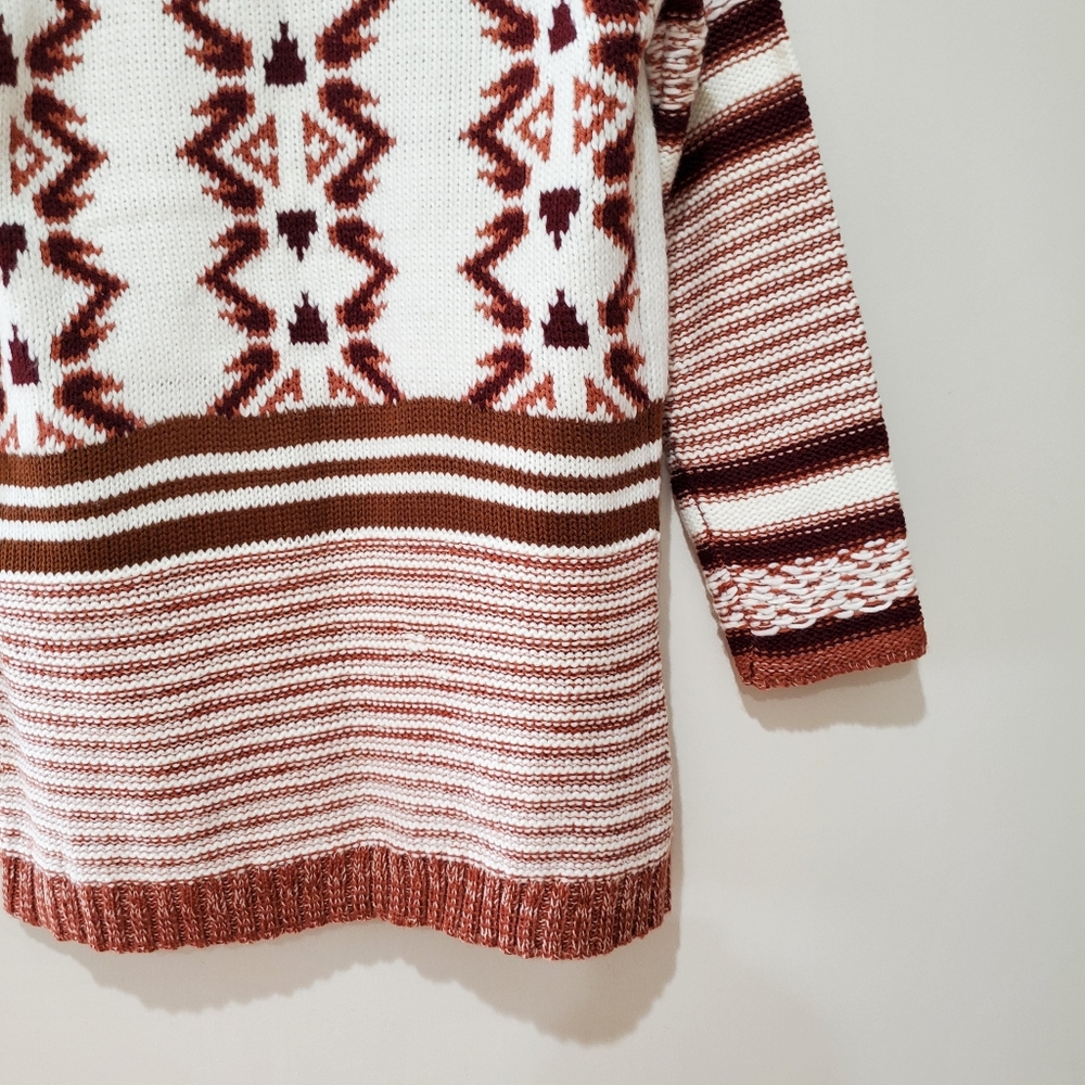 BNWOT Forever21 Aztec geometric long open cardigan small - Picture 8 of 9